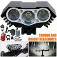 thumbnail image 2 of Lampe de Vélo LED Super Lumineuse 90000LM Torche avant Arrière Rechargeable, 2 of 5