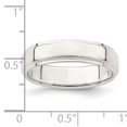 thumbnail image 2 of 925 Sterling Silver 5mm Flat with Step Edge Size 5 Band Ring, 2 of 2