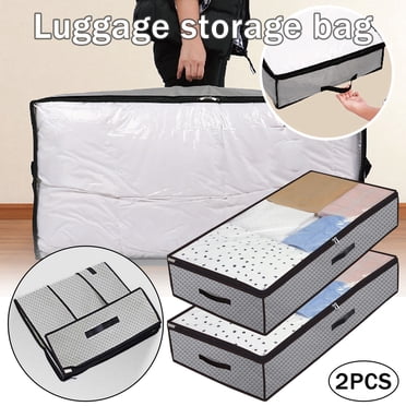 EGNMCR Closet Organizers and Storage, Storage Trunks & Bag 2x Handy Storage Bag Heavy Duty Under-bed Storage Box Quilt Storage A Storage