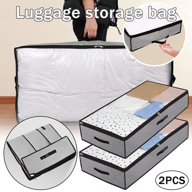 Chmadoxn Storage Trunks,Closet Organizers and Storage, Organization and Storage, Storage Bins, Storage Containers 2x Handy Storage Bag Heavy Duty Under-bed Storage Box Quilt Storage A Storage