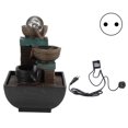 thumbnail image 3 of Fontaine de Bureau Éclairée à DEL, Fontaine de Bureau à DEL, Déco de Bureau Forme Unique Conçue pour le Paysage de Maison et Bureau Décoration Feng Shui Type 9116 Prise UE 220 V, 3 of 8