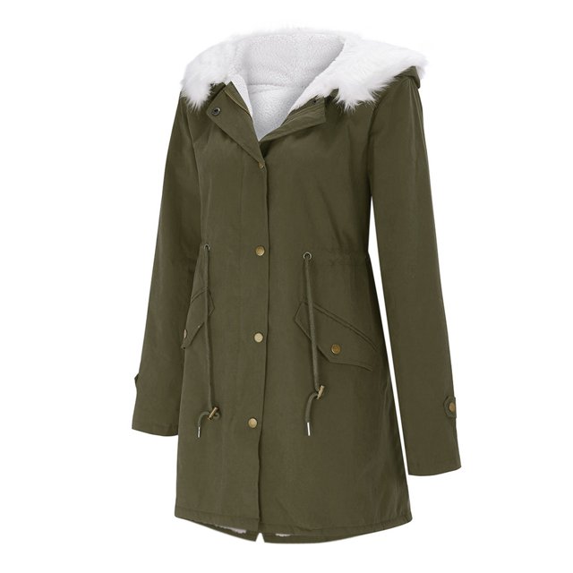 Kcodviy Manteaux d'Extérieur Rembourrés à Capuche pour Femmes en Molleton pour Femmes Chauds Épais Grande Femme Femme Veste à Capuche en Molleton Manteau