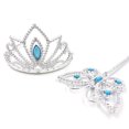 thumbnail image 1 of Girls Princess Crown Lovely Shiny Rhinestone Dress up Crown with Princess Wand, 1 of 5