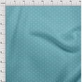 thumbnail image 4 of oneOone Polyester Spandex Light Blue Fabric Retro Minimal Iron Sewing Craft Projects Fabric Prints By Yard 56 Inch Wide, 4 of 5