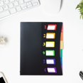 thumbnail image 1 of Fridja Home Essentials 6 Grids Rainbows Classification organ Pack office Data Storage Folder A4 Paper File organizer with Elastic Buckle Closure for Home School offices, 1 of 6