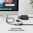 thumbnail image 3 of BENFEI USB 3.0 Extension Cable 10 Feet, Nylon Braided Compatible with Webcam, Camera, Phone, USB hub, Mouse, Keyboard, Printer, Hard Drive, Headset, 3 of 7