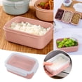 thumbnail image 1 of Oleegame 1PC Blue Juice Simple Refrigerator Preservation Box Small Lunch Box Kitchen Lunch Box Plastic Storage Box Sealed Box For Lunch Kitchen Arrangement, 1 of 9