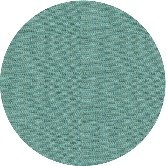 Ahgly Company Tapis d'Intérieur Rond Lavable en Machine Vert Transitionnel, 8 Pieds Rond