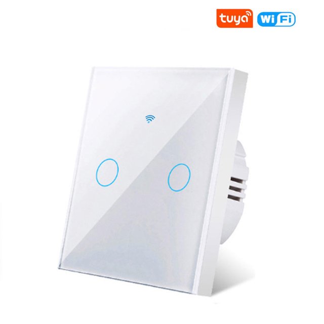 1/2/3 Gang WiFi Smart Wall Touch Light Glass Panel For Alexa/Google APP