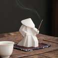 thumbnail image 4 of Incense Stick Burner Unique Delicate White Porcelain Chinese Ceramic Samurai Censer Holder Home Decor for Home, 4 of 8
