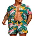 thumbnail image 1 of Stylish Matching Set  Men‘s Printed Shirt and Shorts for Hawaii, 1 of 9
