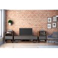 thumbnail image 2 of Nexera Radar 60-inch TV Stand, Walnut & Charcoal, 2 of 6