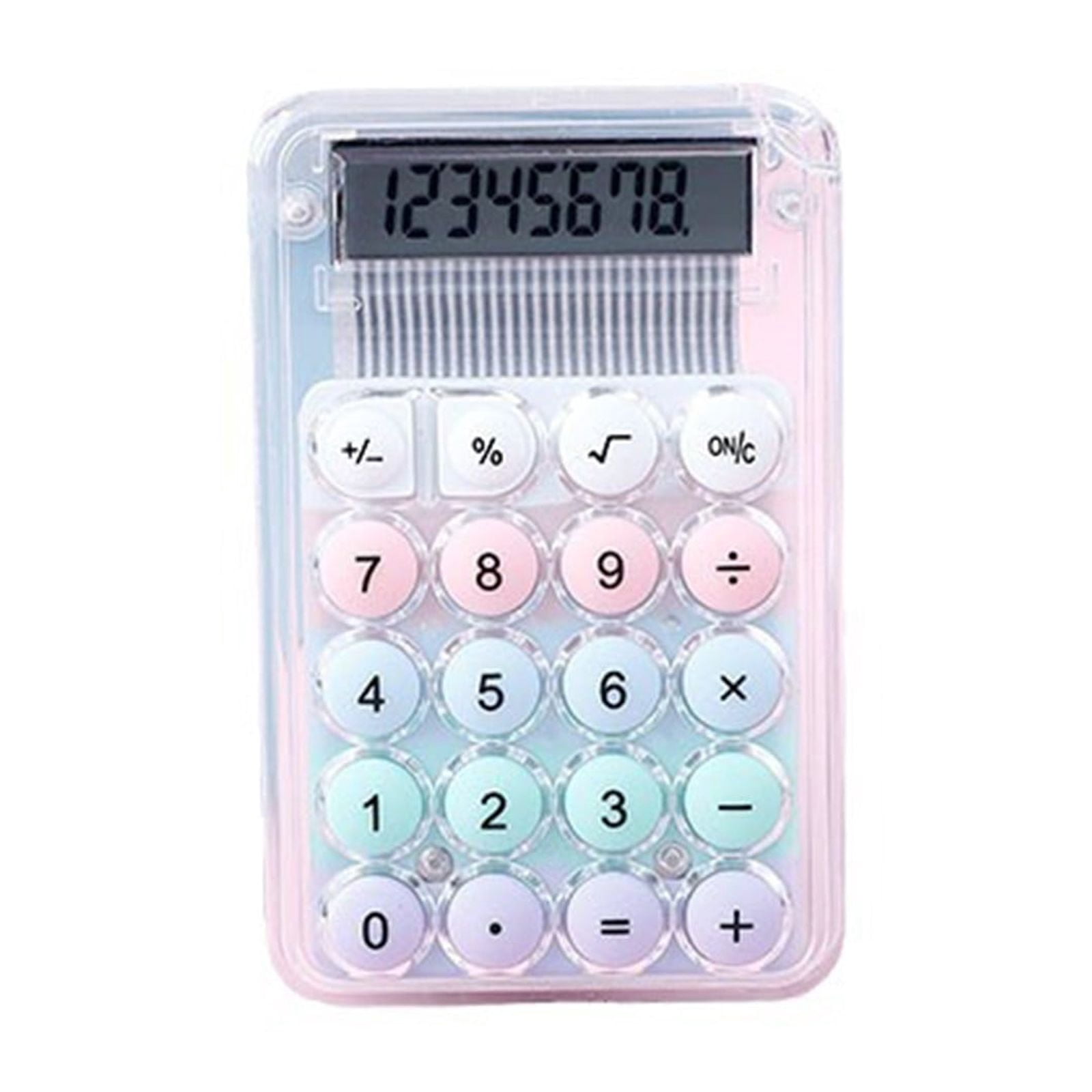 EGNMCR Mini Color Dopamine Calculator Cute Student-specific Calculator High Value Small Portable Transparent color calculator