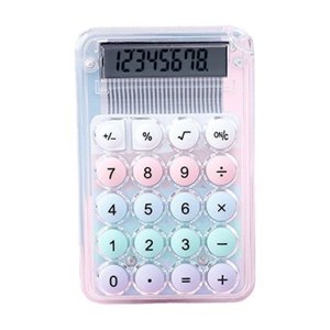 EGNMCR Mini Color Dopamine Calculator Cute Student-specific Calculator High Value Small Portable Transparent color calculator