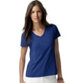 thumbnail image 1 of Hanes Womens Nano-T V-Neck T-Shirt, S, Deep Royal, 1 of 4