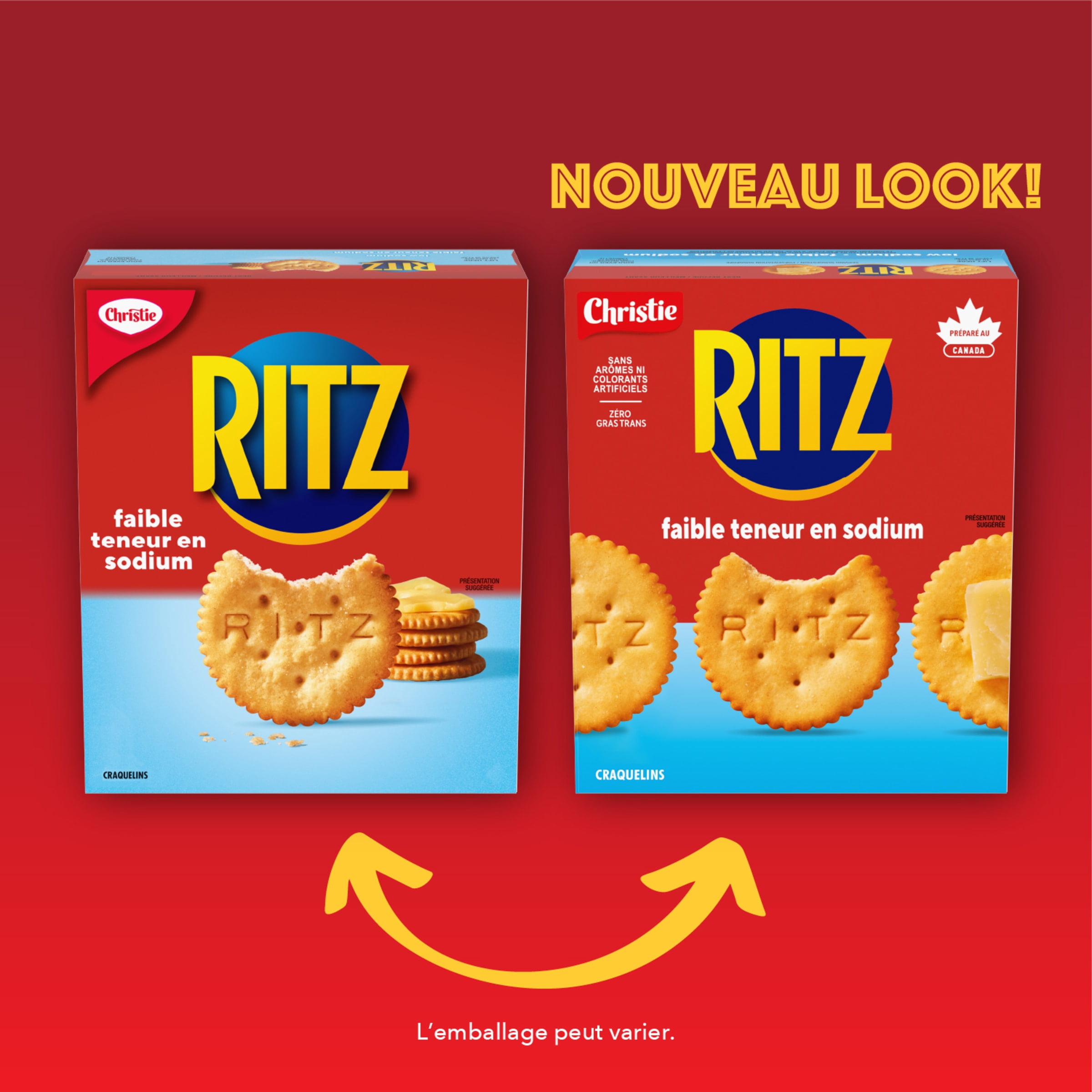 Craquelins RITZ Faible teneur en sodium