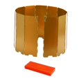 thumbnail image 1 of Almencla Pare-Vent de Poêle de Camping Pliable Compact Protection contre le Vent pour Cuisinière BBQ Randonnée Or, 1 of 8