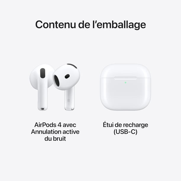 Apple AirPods 4 with Active Noise Cancelling ( ANC ) True Wireless