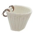 thumbnail image 1 of Almencla Kids Bike Basket Front Handlebar Basket Handwoven Multi Purpose Fits Most Bikes White, 1 of 8