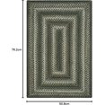 thumbnail image 2 of Homespice Pinecone Jute Braided Rug 20x30in Rect Green-Brown-Black Natural Jute Rug. Uses- Indoor Entryway Rug, Kitchen Rug, Bedroom Doorway Reversible, Rustic, Country, Primitive, Farmhouse Decor, 2 of 8