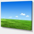 thumbnail image 2 of Green Meadow and Blue Sky - Landscape Canvas Art Print, 2 of 4