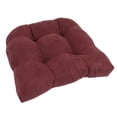thumbnail image 1 of 19-inch U-Shaped Micro Suede Tufted Dining Chair Cushion, 1 of 1