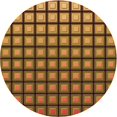 thumbnail image 1 of Ahgly Company Machine Washable Indoor Round Transitional Caramel Brown Area Rugs, 6' Round, 1 of 7