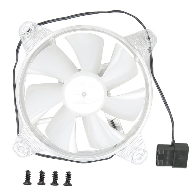 LHCER Chassis Cooling Fan,RGB Case Fan Good Heat Dissipation Low Noise Simple Installation LED 120mm 7 Blades Chassis Cooling Fan For Desktop Host,RGB Fan