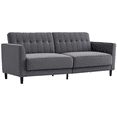 thumbnail image 1 of HOMCOM Canapé-Lit Convertible Moderne, Canapé Futon Pliant, Gris Anthracite, 1 of 10