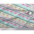 thumbnail image 2 of Soimoi Brown Cotton Poplin Fabric Circle & Cross Geometric Decor Fabric Printed Yard 56 Inch Wide, 2 of 4