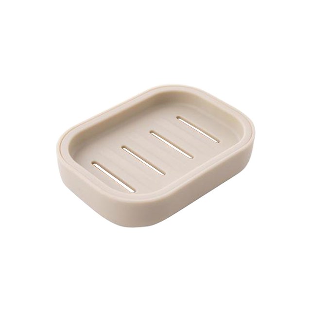 WRKEKC Portable Soap with Drainage Tray - Compact and Lightweight Design - Suitable for Bathroom,Travel,and Kitchen - Made from Strong Plastic - Easy to Clean and Store - Keeps Soap Dry and Organized