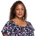thumbnail image 5 of Iyla Women's Plus Flutter-Sleeve Nightgown, 5 of 5