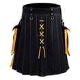 thumbnail image 1 of Pantalon Décontracté pour Homme par Sens du Design Tendance Mode Robe Écossaise de Vacances Couleur Jupe Plissée pour Confort Quotidien et Style Moderne, 1 of 3