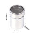 thumbnail image 3 of XYAIYT Pot à Épices en Acier Inoxydable avec Couvercle Antisalissure, Contenant d'Assaisonnement Compact et Portable pour la Cuisine, la Cuisson en Plein Air au Camping, Facile à Nettoyer et Multifonction (Argent), 3 of 6