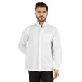 thumbnail image 1 of Bestman Solid Long Sleeve Shirt For Mens Front Double Button Placket Chinese Collar Shirt, 1 of 7