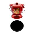 thumbnail image 2 of MERIGLARE Pot de Chambre Chevet Commode Seau Polyvalent pour Maison Chambre Femme Homme Rouge, 2 of 9