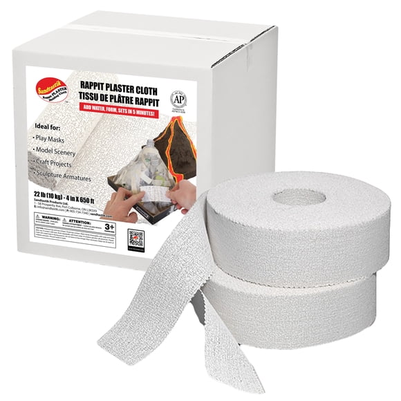 Sandtastik Rappit Plaster Molding Cloth Bulk Box, 22 lb - 4-in x 650-ft