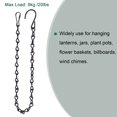 thumbnail image 4 of Unique Bargains 50cm Extension Lighting Chain S Hook Hanging Chains Black 8 Pack, 4 of 6