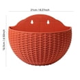 thumbnail image 2 of Oliegs Pot de Fleurs Semi-Circulaire en Forme de Canne, Support Mural Intérieur et Extérieur Sans Perçage pour Balcon, 2 of 6