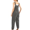 thumbnail image 5 of LSLJS Women's Loose Solid Jumpsuits Sleeveless Spaghetti Strap Loose Adjustable Jumpsuits, 5 of 5
