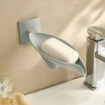 thumbnail image 2 of Porte-savon en Forme de Feuille Mural Réglable avec Drainage, Porte-Savon Rotatif, Porte-Savon pour Lavabo, 2 of 7