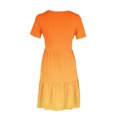 thumbnail image 4 of Weiqiqre Robes de Travail pour Femmes, Robe T-Shirt d'Été Décontractée à Manches Courtes pour Femmes, Robes Mini à Étages avec Poches, 4 of 6