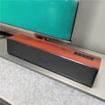thumbnail image 4 of Wooden Bluetooth Speaker Bluetooth 5.0 USB Computer Desktop Speaker Soundbar 3D Stereo Sound Surround Loudspeaker Wired / Wireless Subwoofer Bar, 4 of 6