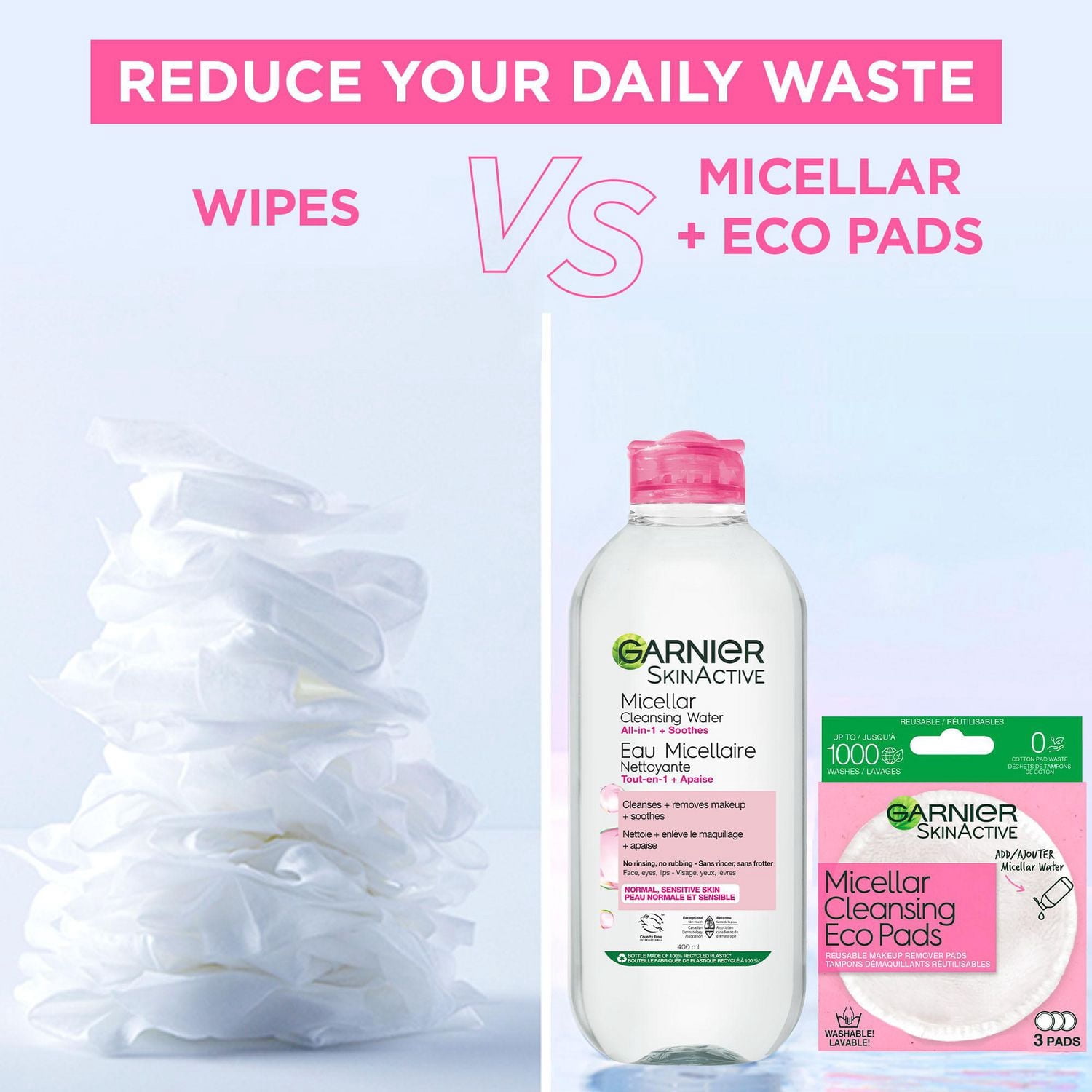 Garnier Micellar Water, Hydrating Facial Cleanser & Makeup Remover, 700ml