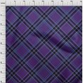 thumbnail image 3 of oneOone Silk Tabby Fabric Tartan Check Print Fabric BTY 42 Inch Wide, 3 of 4