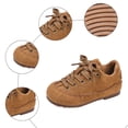 thumbnail image 4 of Dakaela Espadrilles Rétro pour Tout-Petits Garçons Bout Rond à Lacets Course Marche Tennis Chaussures en Suède Uniforme Scolaire Décontractées Richelieus Chaussures Habillées Jaune 8.5, 4 of 5