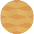 thumbnail image 1 of Ahgly Company Tapis d'Intérieur Lavables en Machine, Ronds, Jaunes Safran, Ronds de 8', 1 of 7