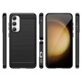 thumbnail image 3 of PANDACO Navy Brushed Metal Case for Samsung Galaxy S23 FE, 3 of 3