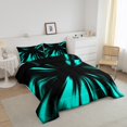 thumbnail image 3 of Erosebridal Gradient Geometric Bedding King Comforter Set, Abstract Striped Down Comforter, Adult Teens, Reversible 3pcs, 3 of 7