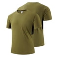 thumbnail image 2 of Plebaso Big and Tall Workout Mens T Shirts Short Sleeve Quick Dry Athletic Tee Tops Activewear for Running, 2 of 3